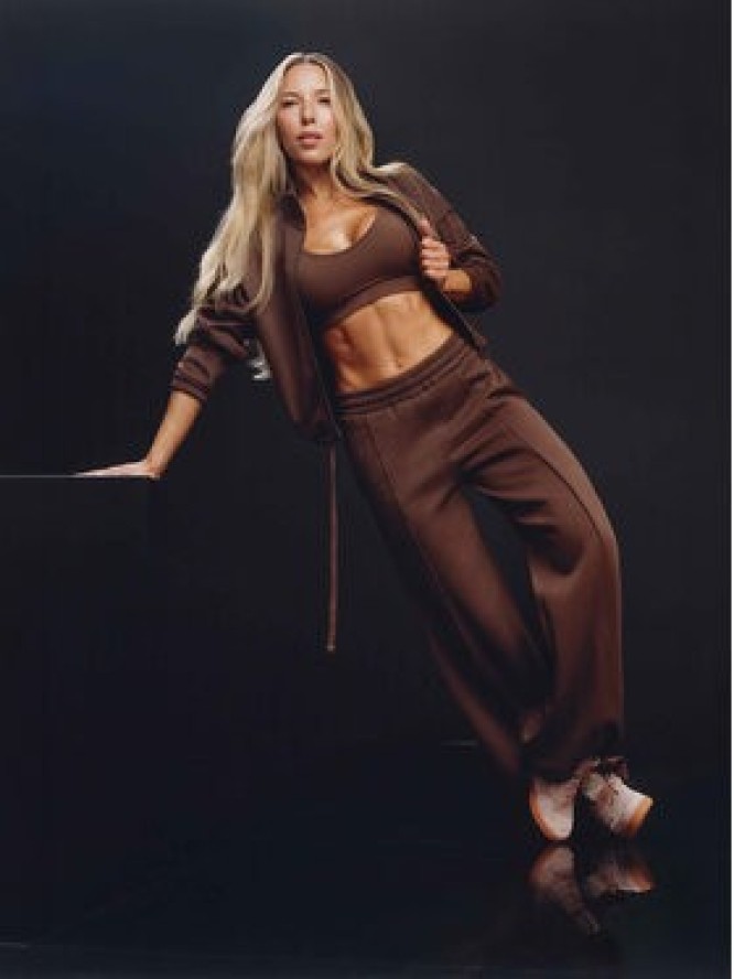 Reebok Bluza Lidka RK25979CCW Brązowy Relaxed Fit