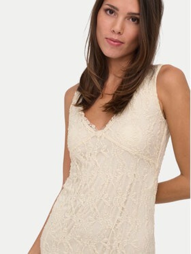 ONLY Sukienka wieczorowa Albina 15372795 Kremowy Regular Fit