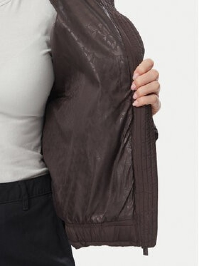 adidas Kurtka zimowa KR9559 Brązowy ciemny Loose Fit