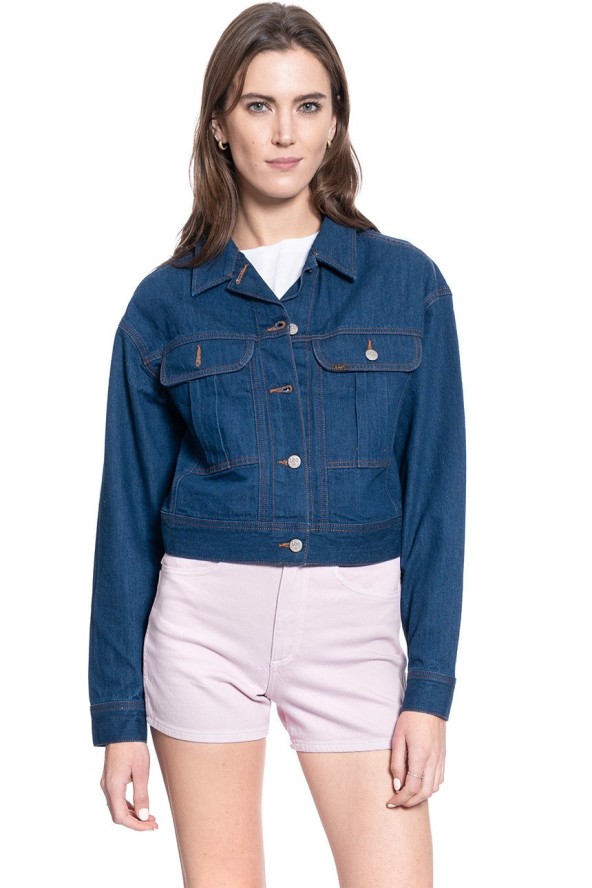 LEE SLIM RIDER DAMSKA KURTKA JEANSOWA L54QKEIV