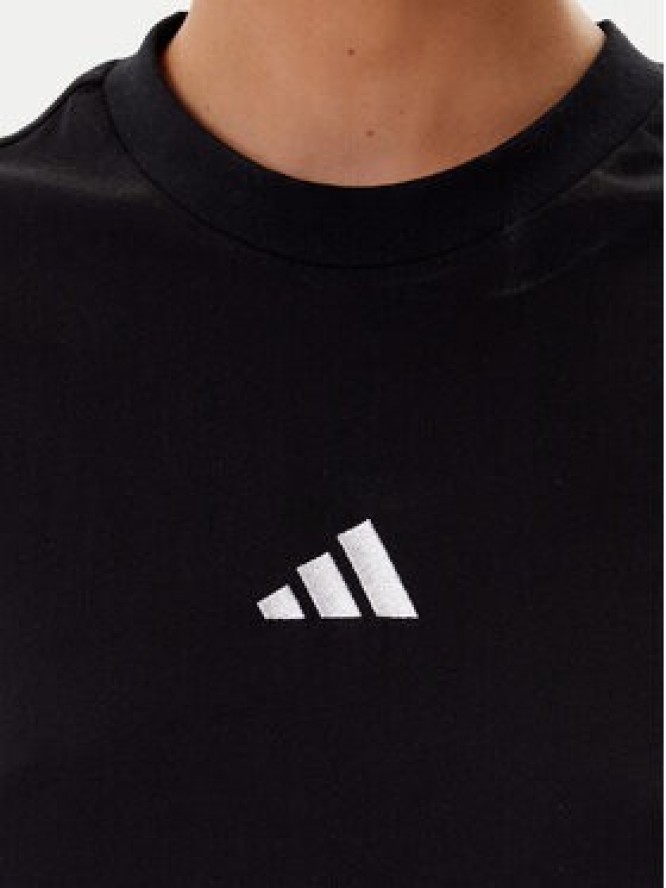 adidas T-Shirt Essentials 3-Stripes JD0846 Czarny Regular Fit