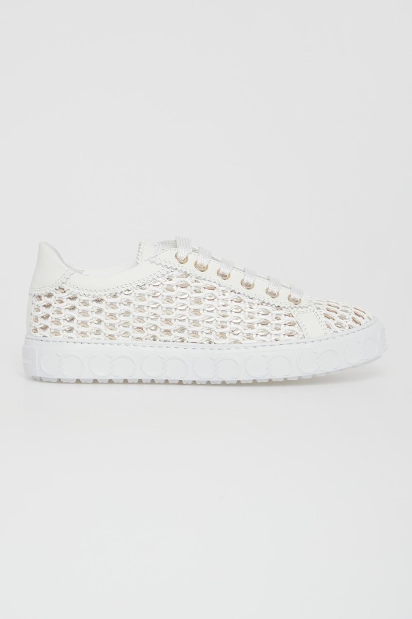 Sneakersy damskie skórzane CESARE CASADEI