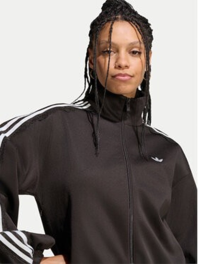 adidas Bluza Lace Oversized Archive Track Top LG4278 Brązowy Regular Fit