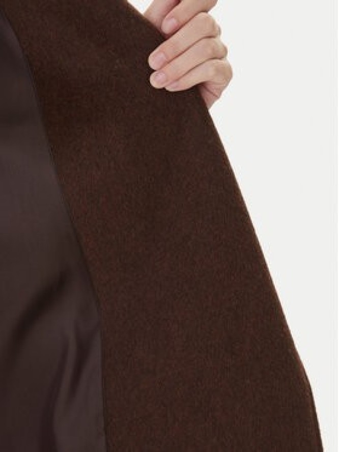 Weekend Max Mara Płaszcz wełniany Tempera 2525016082 Brązowy Regular Fit