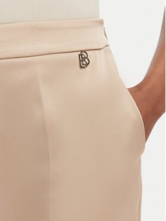 Babylon Spodnie materiałowe S00555 Beżowy Regular Fit