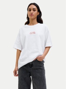 JJXX T-Shirt Nina 12273776 Biały Loose Fit