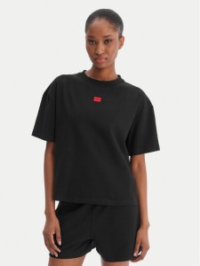 HUGO T-Shirt Signature 50556807 Czarny Regular Fit