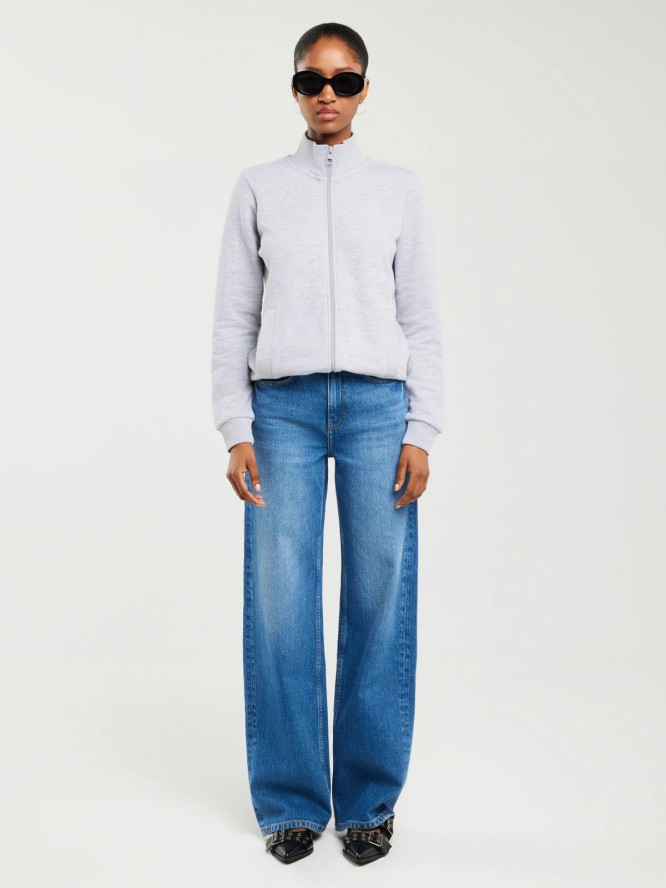 Bluza damska ze stójką szara Chita 901