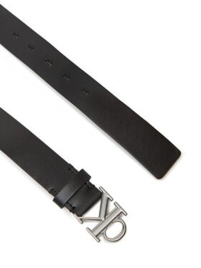 Calvin Klein Pasek Damski Monogram Plaque Buckle 30Mm LV04K7018G Czarny