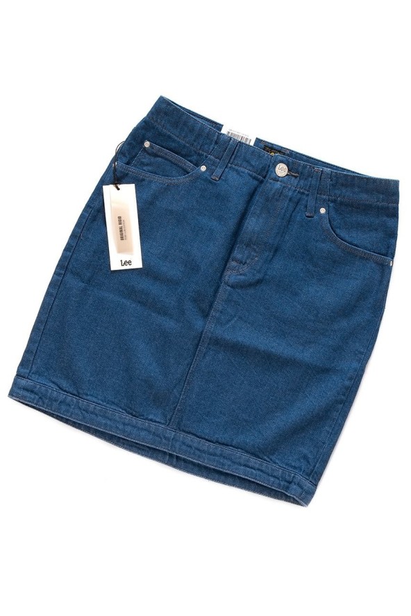 SPÓDNICA JEANSOWA LEE MOM SKIRT RINSE L38MRE36 112108265