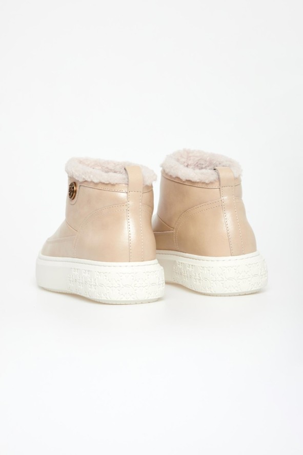 Śniegowce damskie skórzane Yoko 22 PINKO