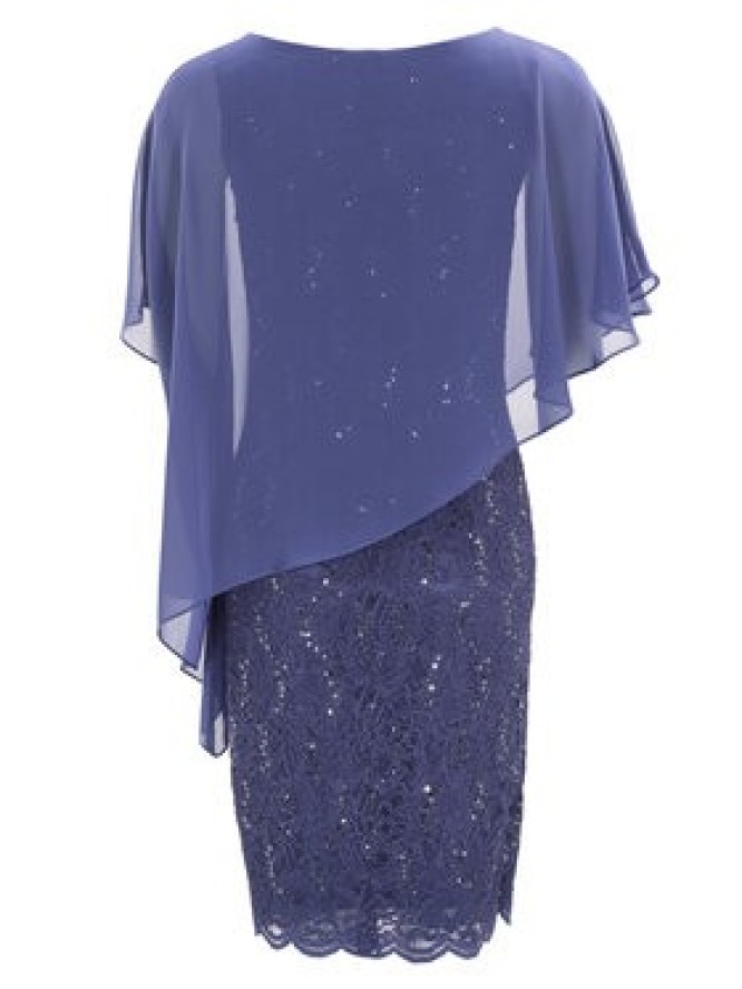 Swing Sukienka koktajlowa 77760410 Niebieski Regular Fit