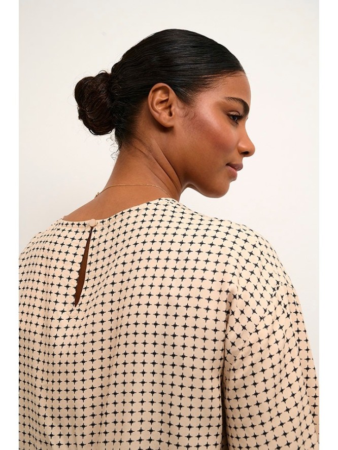 Kaffe Bluzka w kolorze beżowym rozmiar: 38