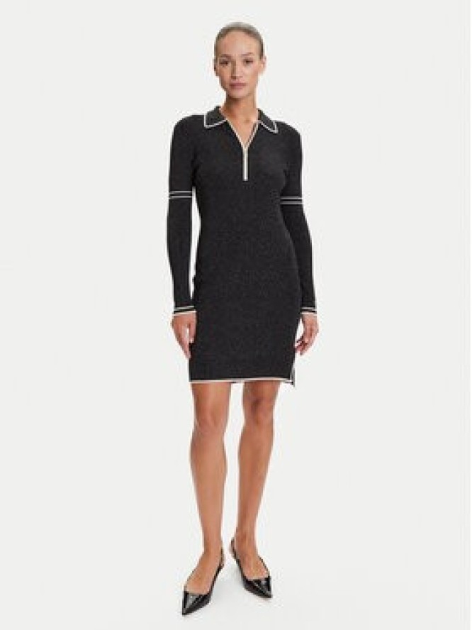 Liu Jo Sport Sukienka dzianinowa TF5028 MS49I Czarny Regular Fit