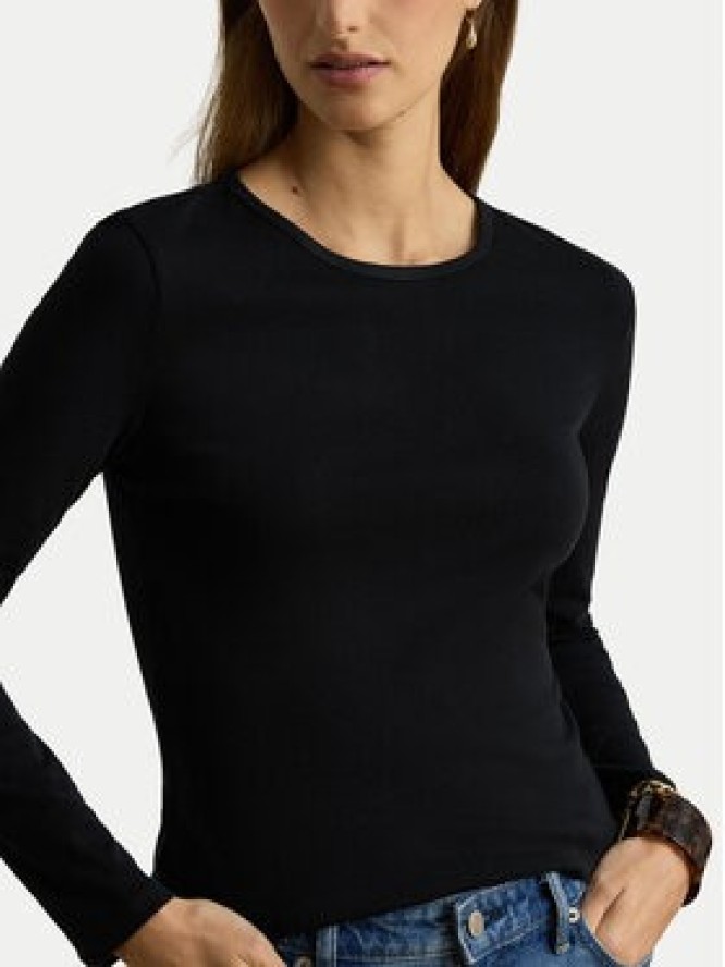 LAUREN RALPH LAUREN Bluzka 200680399001 Czarny Slim Fit