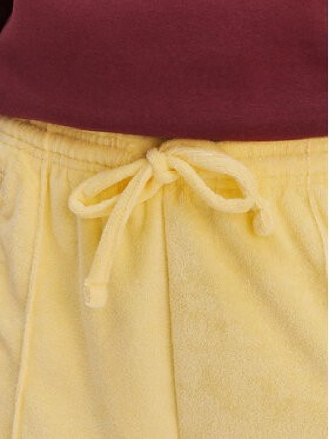 adidas Spodnie dresowe Terry Towel Firebird KQ6662 Żółty Loose Fit