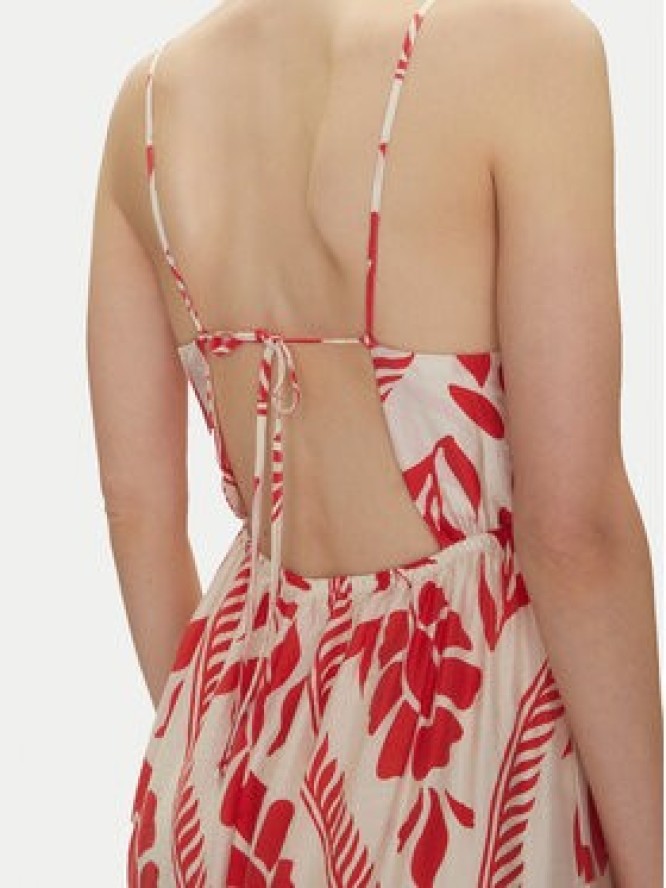 ONLY Sukienka letnia Catja 15347529 Czerwony Regular Fit