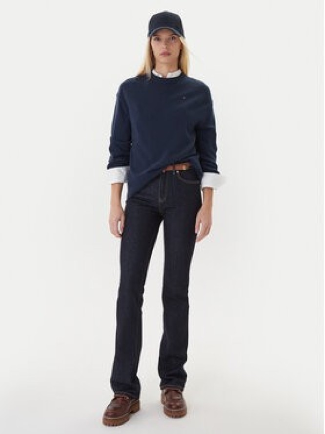Tommy Hilfiger Sweter WW0WW46438 Granatowy Regular Fit