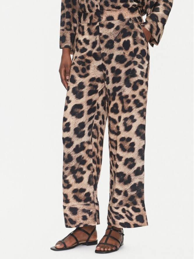 LOLA CASADEMUNT Spodnie materiałowe LS2514018 Brązowy Relaxed Fit