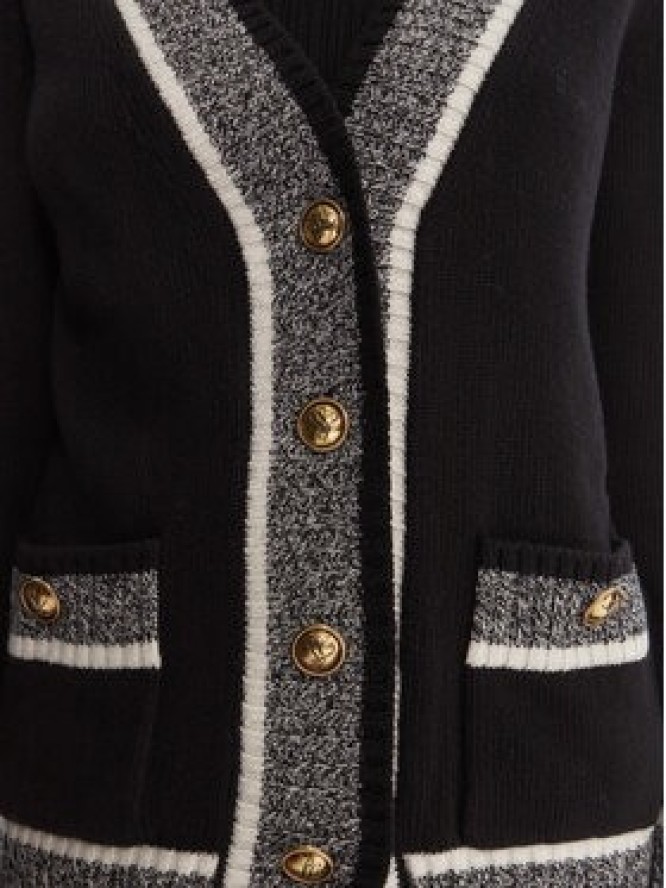 Luisa Spagnoli Kardigan Ceneriera 100206 Czarny Regular Fit