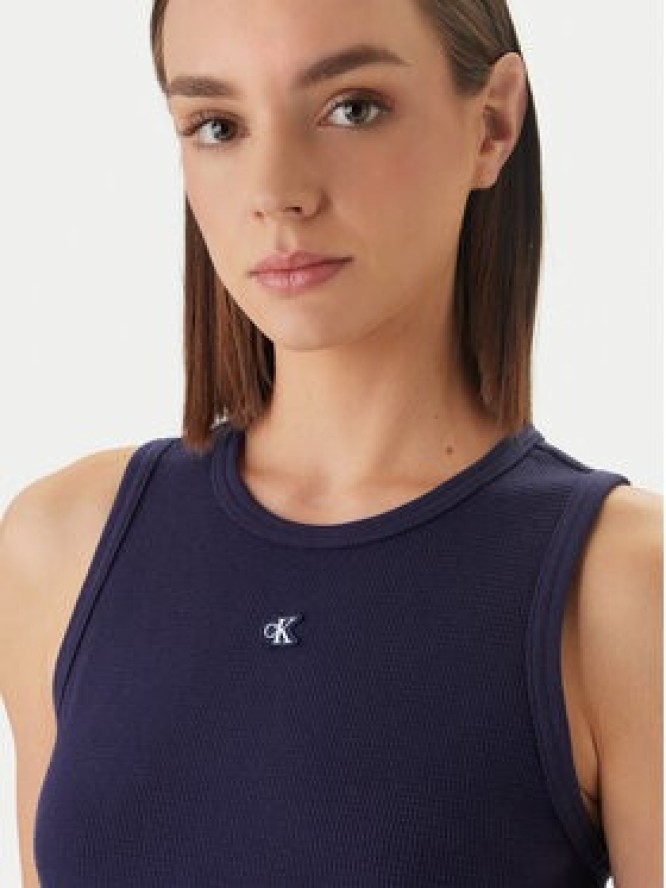 Calvin Klein Jeans Top LV047F232G Fioletowy Slim Fit