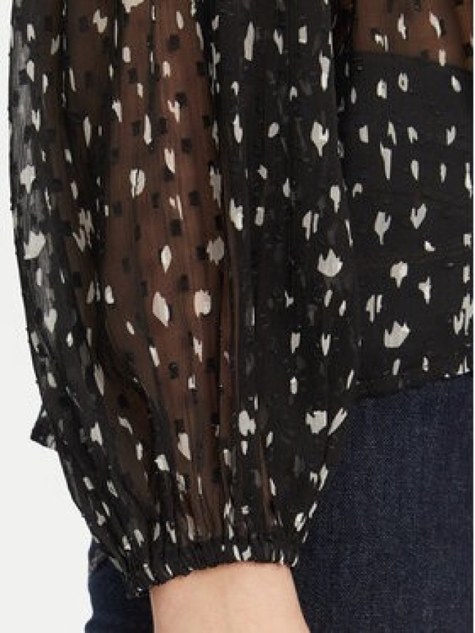 ONLY Bluzka Aida 15283695 Czarny Loose Fit