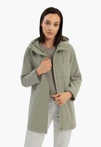 Oliwkowy płaszcz damski J-WALERIA