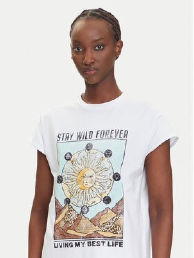 Noisy May Tunika Fever 27033853 Biały Relaxed Fit