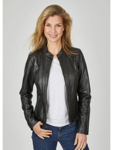 7eleven Skórzana kurtka w kolorze czarnym rozmiar: 46