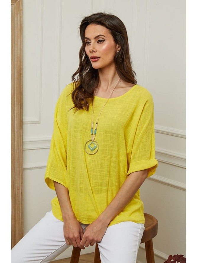 Fleur de Lin Bluzka "Guimauve" w kolorze żółtym rozmiar: M