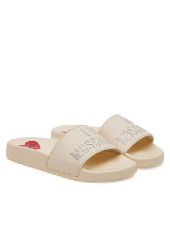 LOVE MOSCHINO Klapki JA28122G1MI13110 Écru