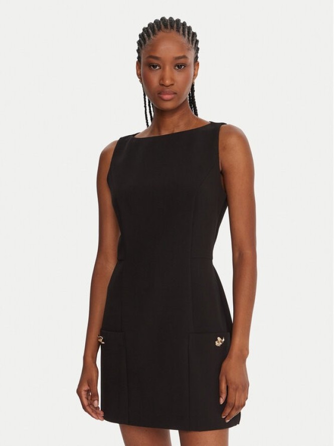 French Connection Kombinezon 7UZAE Czarny Regular Fit