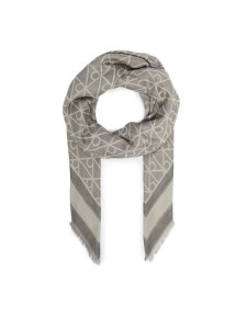 Calvin Klein Chusta Emblem Aop Jacquard Square Scarf LV04F8080G Granatowy