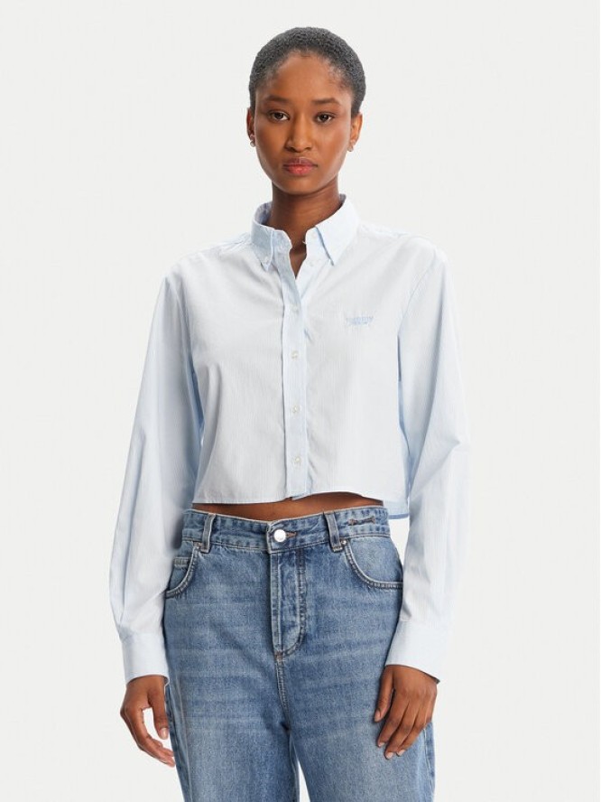 Tommy Jeans Koszula DW0DW21400 Błękitny Relaxed Fit