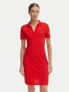 Tommy Hilfiger Sukienka codzienna WW0WW42567 Pomarańczowy Slim Fit