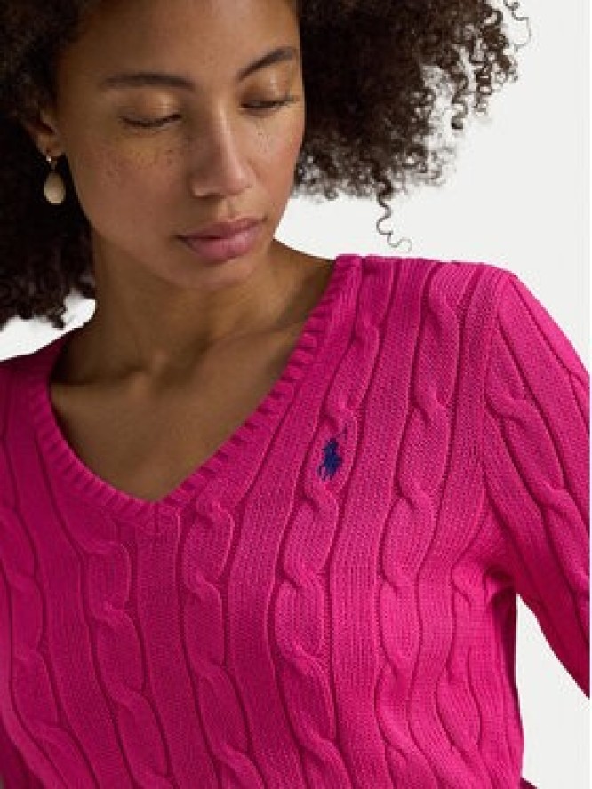 Polo Ralph Lauren Sweter 211971870509 Różowy Slim Fit