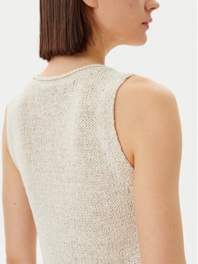 Marc O'Polo Top 503 5136 63029 Beżowy Slim Fit