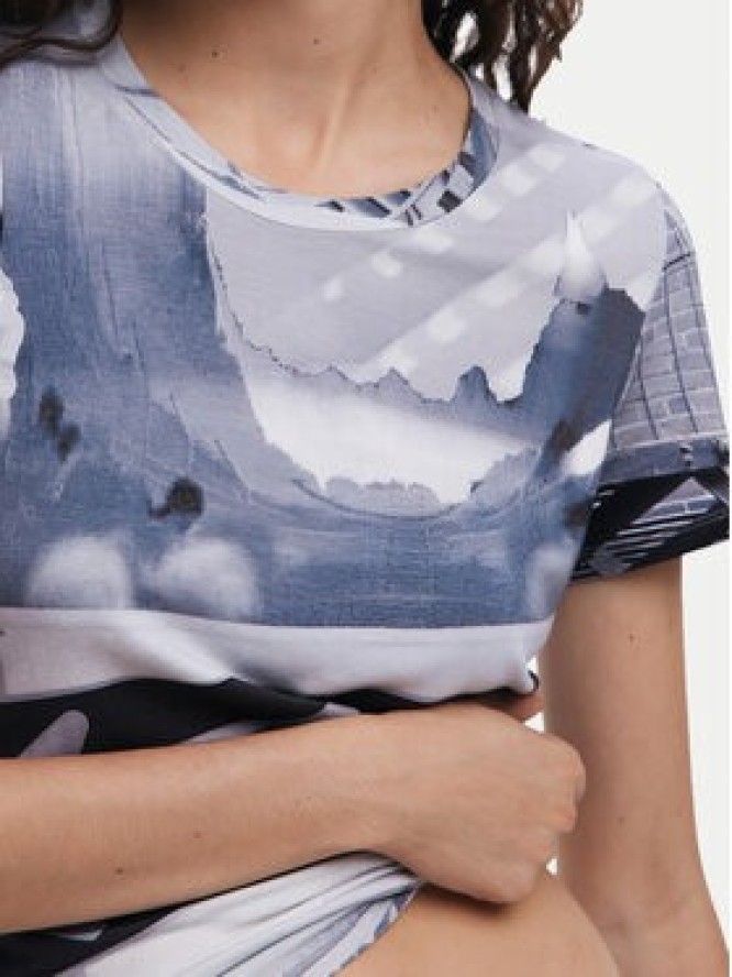 Desigual T-Shirt Potomac 25SWTKA0 Szary Slim Fit