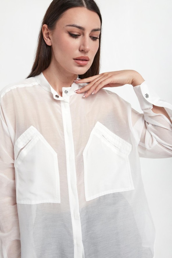 Koszula damska z jedwabiem Andy PINKO