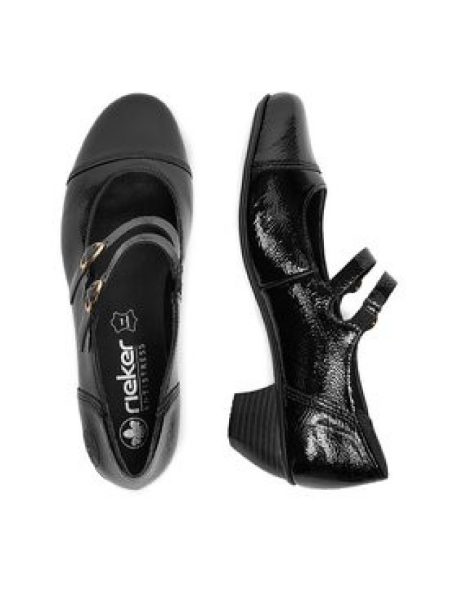 Rieker Półbuty 41758-00 Czarny
