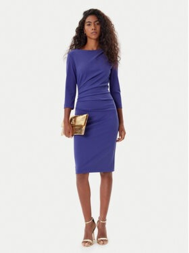 Rinascimento Sukienka koktajlowa CFC0126154003 Fioletowy Slim Fit