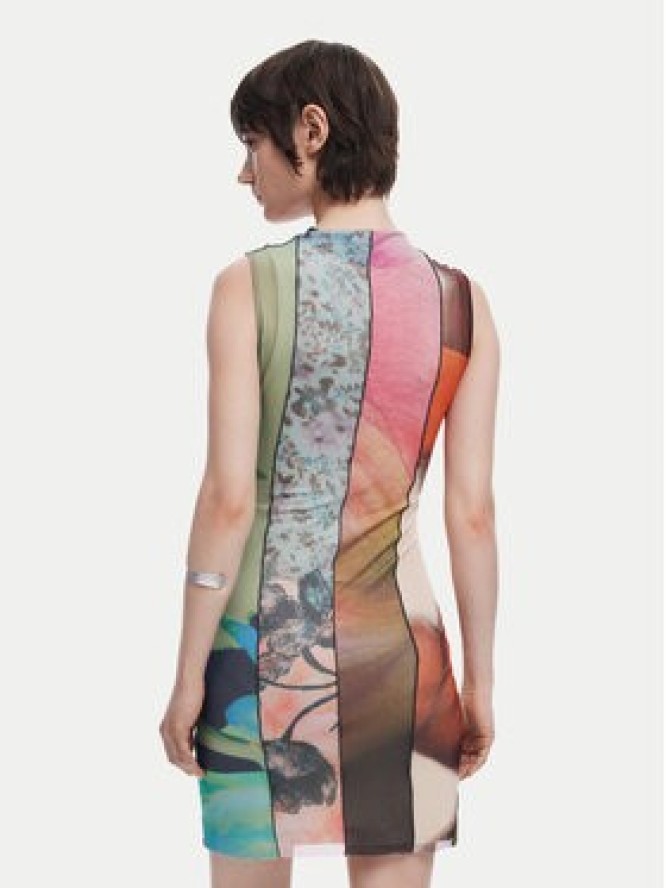 Desigual Sukienka codzienna St. Johns 25SWVK01 Kolorowy Slim Fit