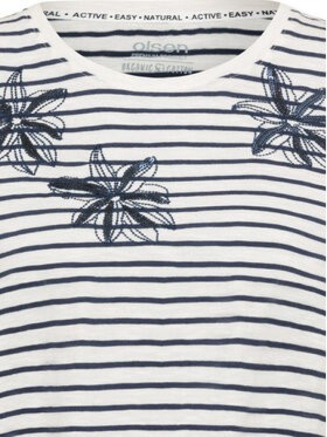 Olsen T-Shirt 11105068 Écru Regular Fit