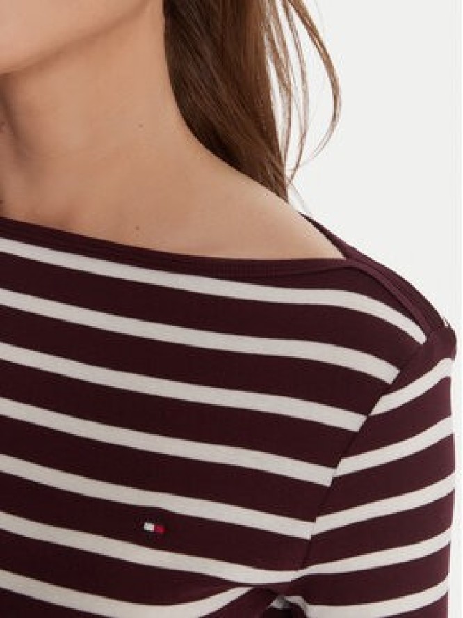 Tommy Hilfiger Bluzka WW0WW40589 Bordowy Regular Fit