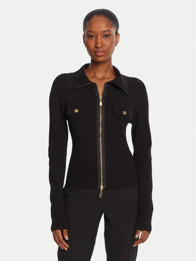 LOLA CASADEMUNT Kardigan LF2511007 Czarny Slim Fit
