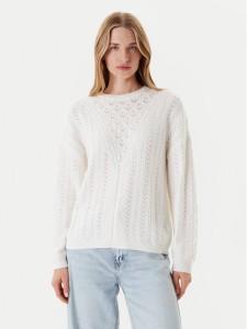 Guess Sweter W5YR56 Z2ZK2 Biały Regular Fit