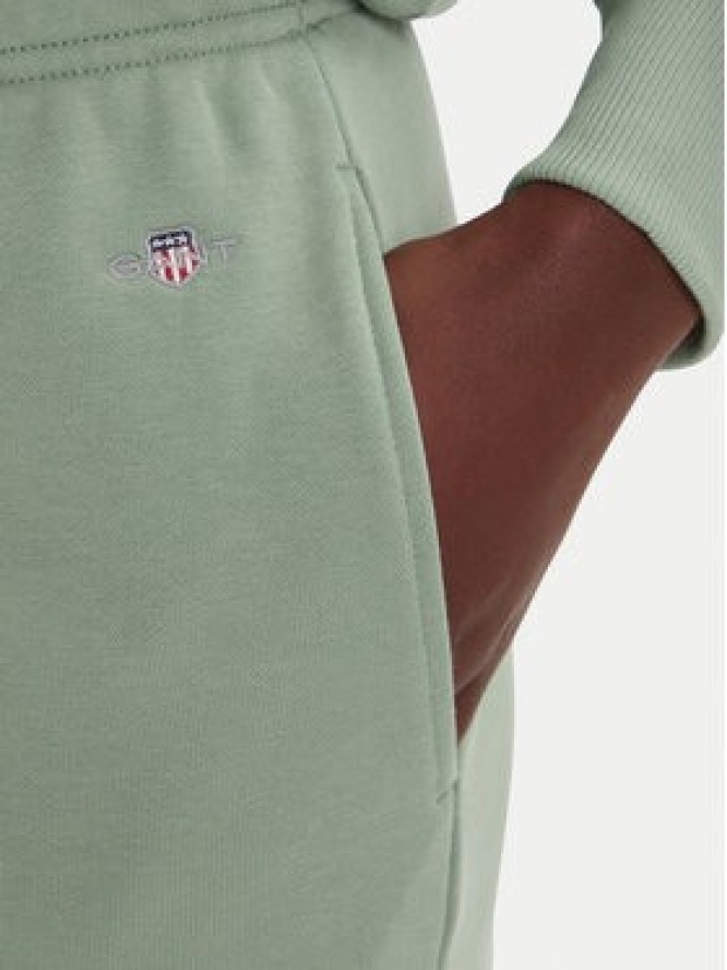 Gant Spodnie dresowe Shield 4200500 Zielony Regular Fit