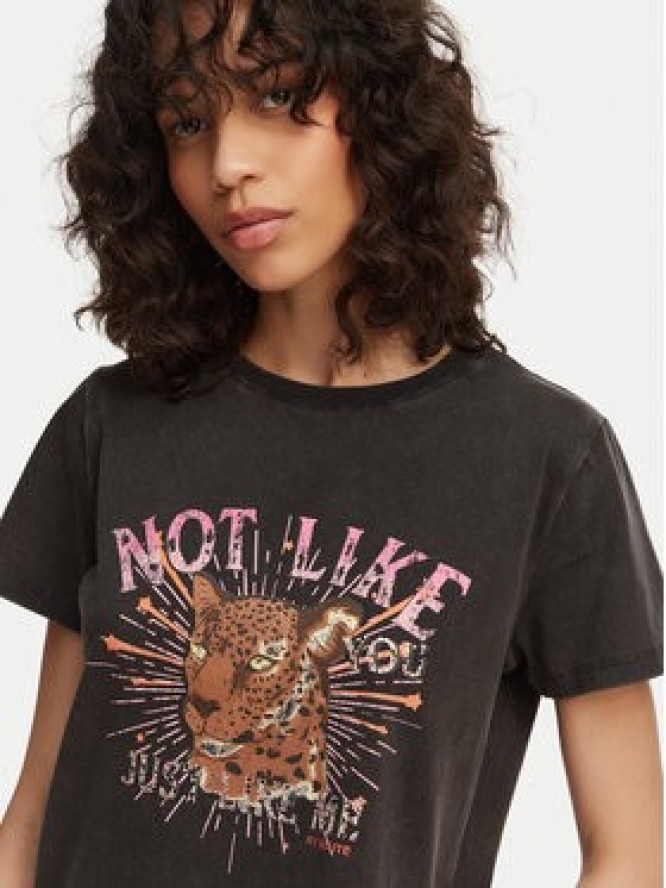 LOLA CASADEMUNT T-Shirt MS2615050 Czarny Regular Fit