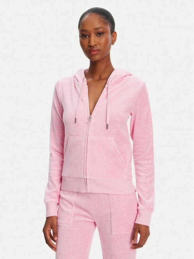 Juicy Couture Bluza Robertson JCAP176 Różowy Slim Fit