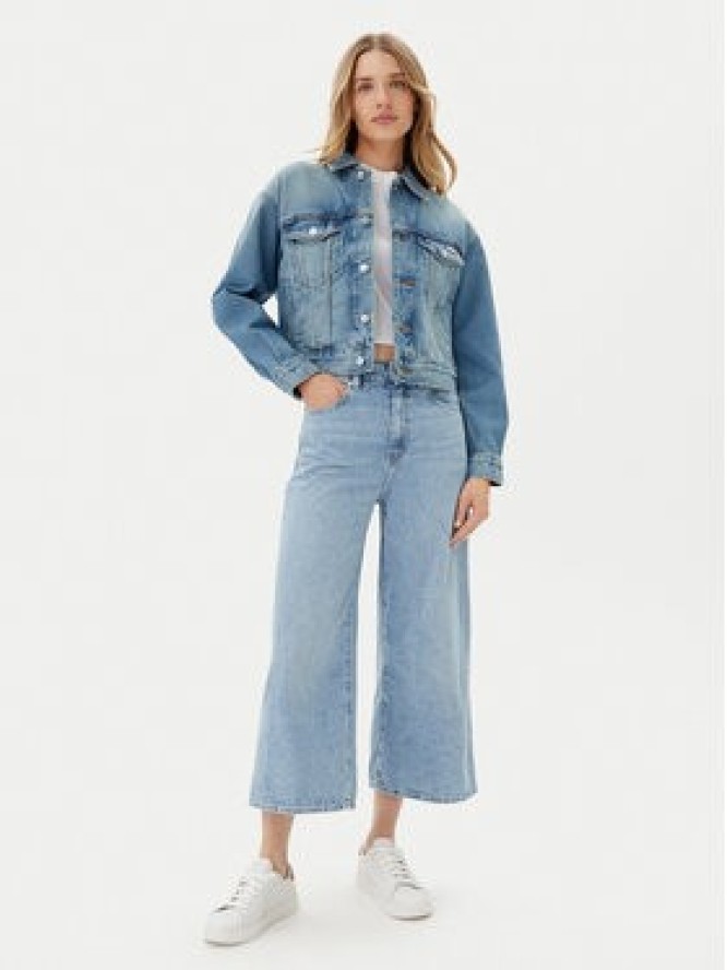 Calvin Klein Kurtka jeansowa LV047B075G Niebieski Regular Fit